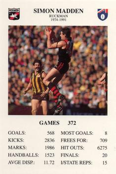 1994 The Great Footy Card Game #NNO Simon Madden Front